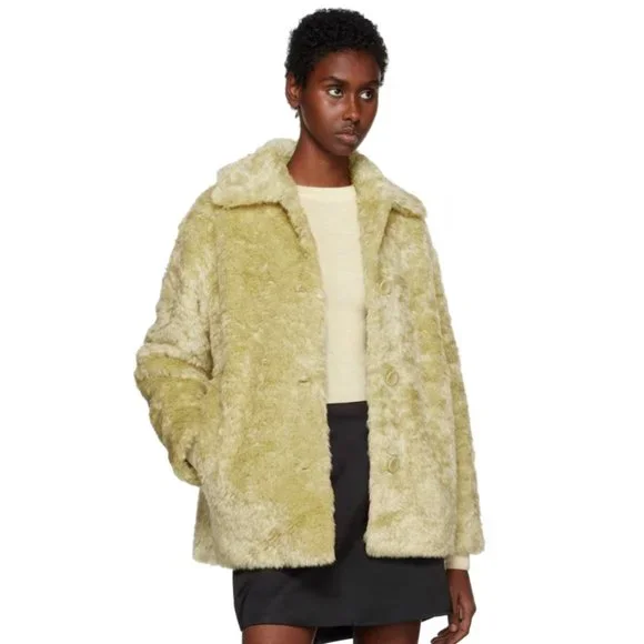 PROENZA SCHOULER Faux Fur Coat XL